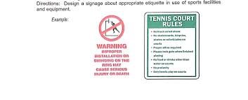 Rules Pertaining to Proper Etiquette for a Sport