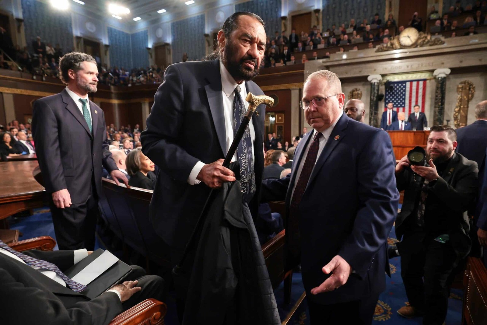 Long before being torn from Trump's speech, the representative Al Green requested the president's accusation